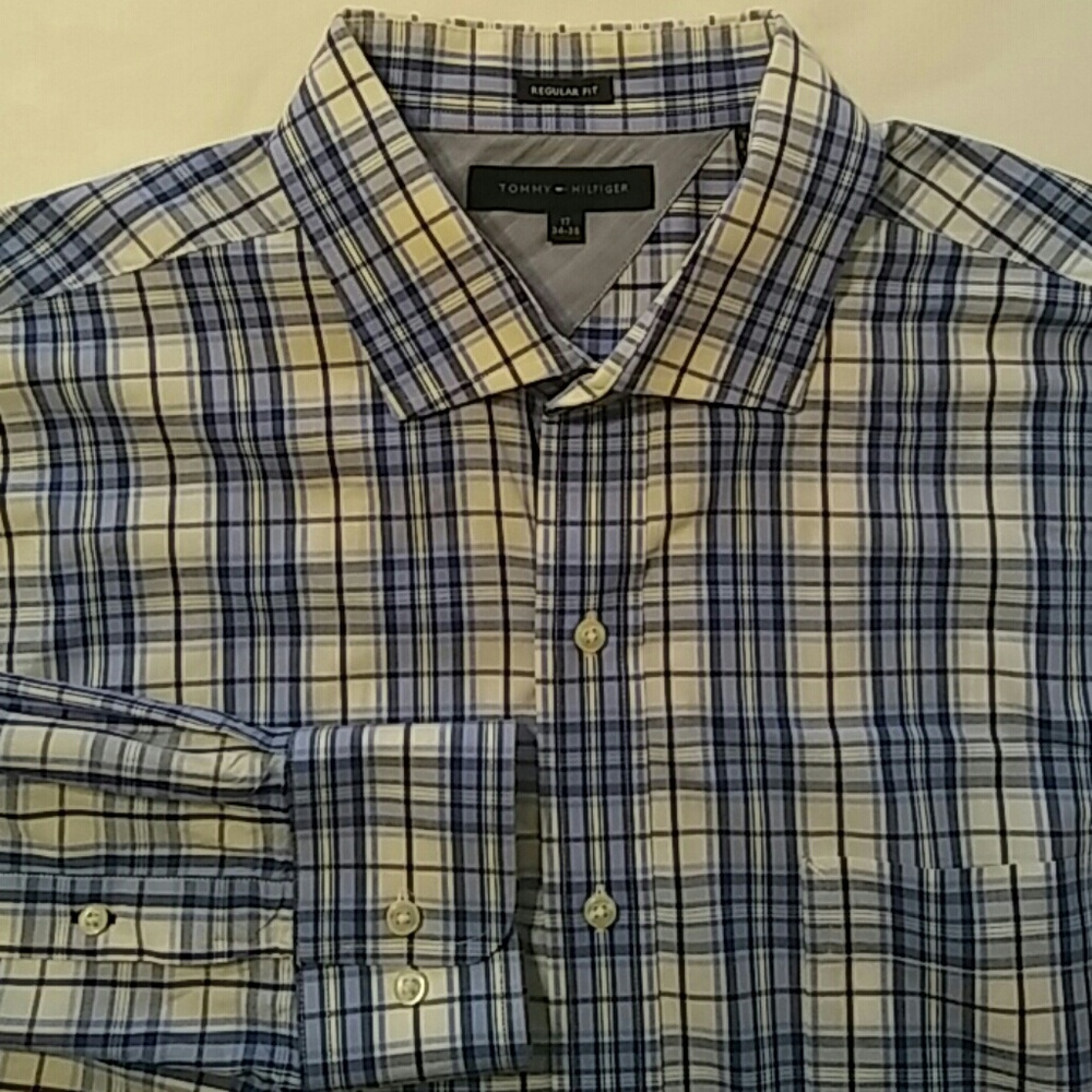 Tommy Hilfiger Men Size17- 34/35 Button Down Shirt